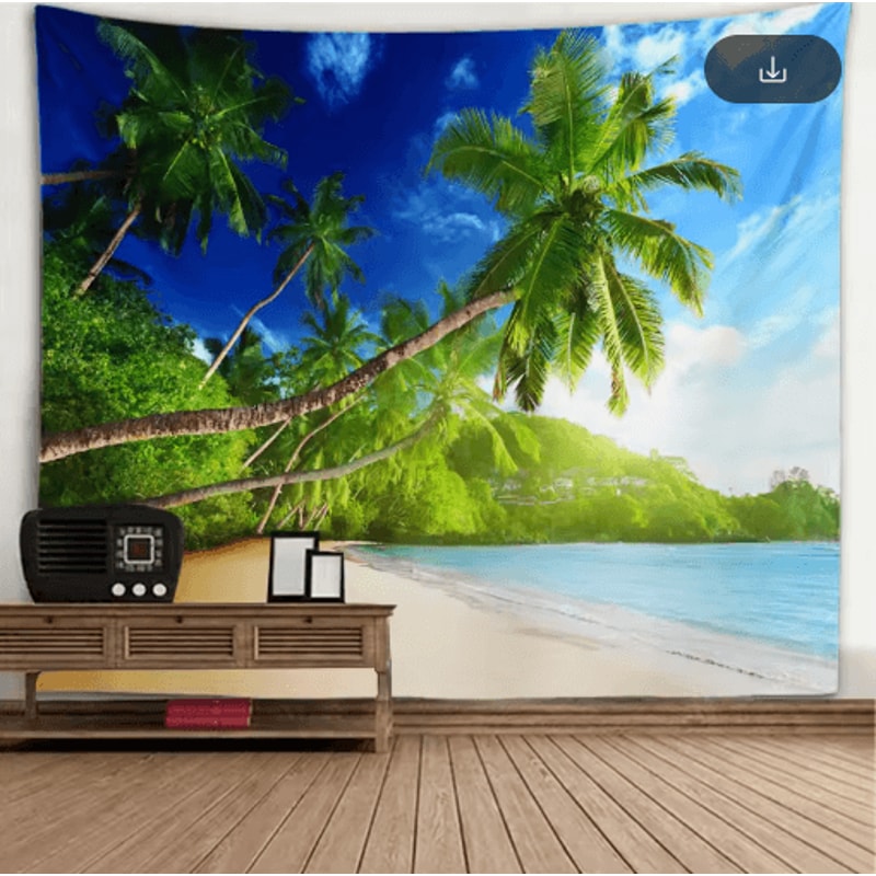 3D Window Scenery Tapestry Nature Wall Mural Background Decor 15