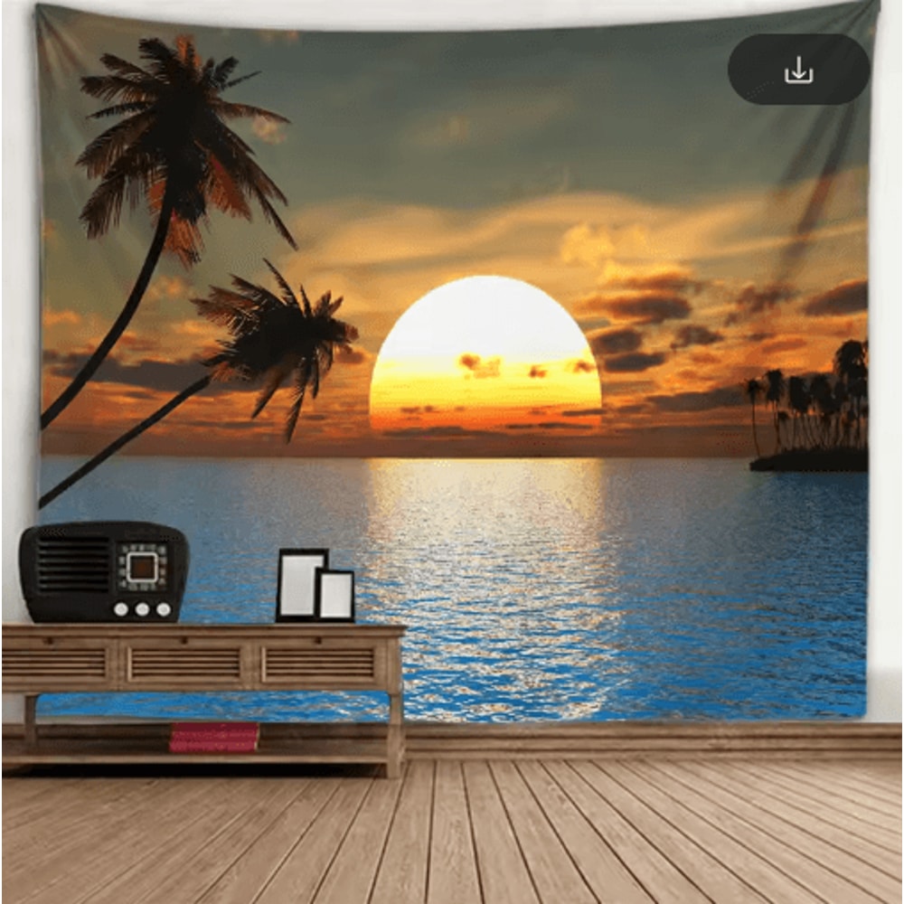 3D Window Scenery Tapestry Nature Wall Mural Background Decor 16