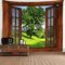 3D Window Scenery Tapestry Nature Wall Mural Background Decor 18