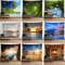 3D Window Scenery Tapestry Nature Wall Mural Background Decor 22