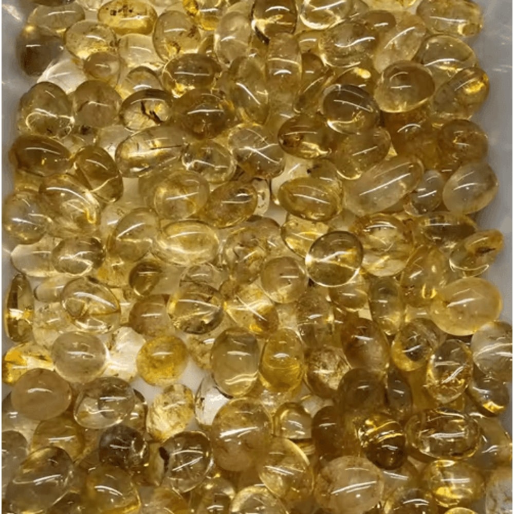 Natural Citrine Tumbled Stones Polished Healing Crystal Decor 1