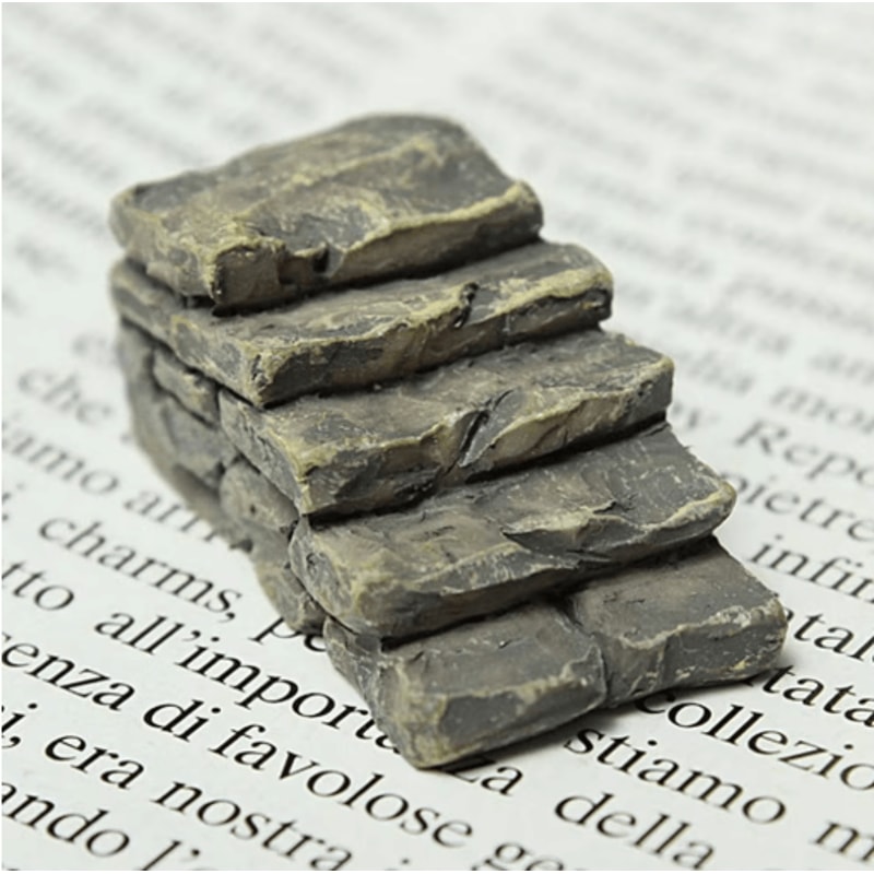Miniature Stone Step Decor Fairy Garden Micro Landscape Craft Accessory 1