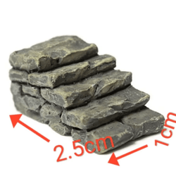 miniature stone step decor – fairy garden micro landscape craft accessory