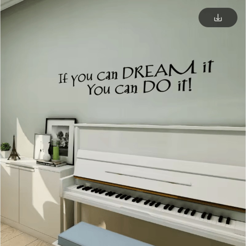 If You Can Dream It Inspirational Wall Sticker Motivational Living Room Decal 2