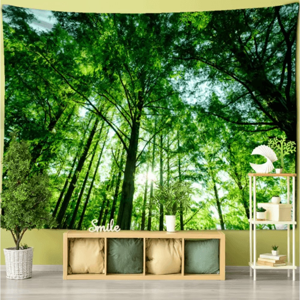 Towering Forest Tapestry Bohemian Psychedelic Tree Wall Hanging 13
