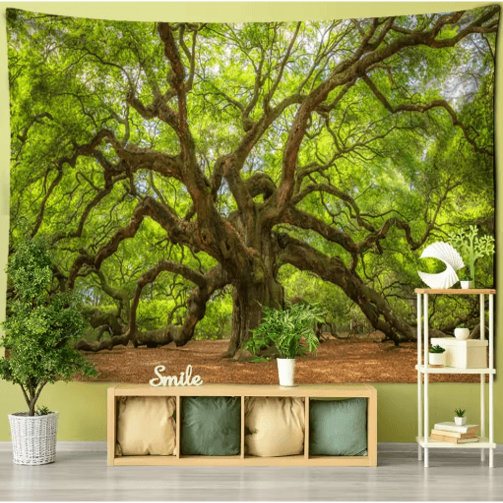 Towering Forest Tapestry Bohemian Psychedelic Tree Wall Hanging 18