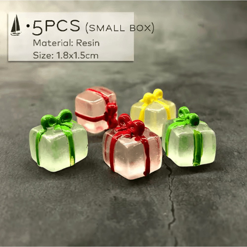Mini Animal Figurines Set Fairy Garden Micro Landscape Decor 5pcs 1