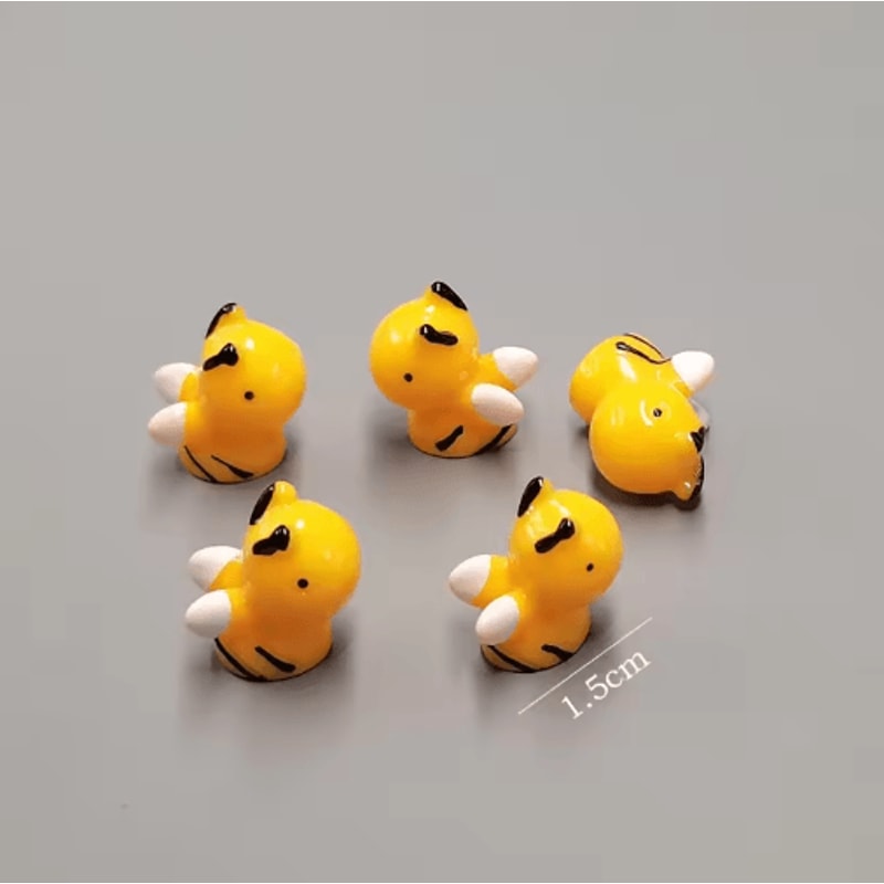 Mini Animal Figurines Set Fairy Garden Micro Landscape Decor 5pcs 3