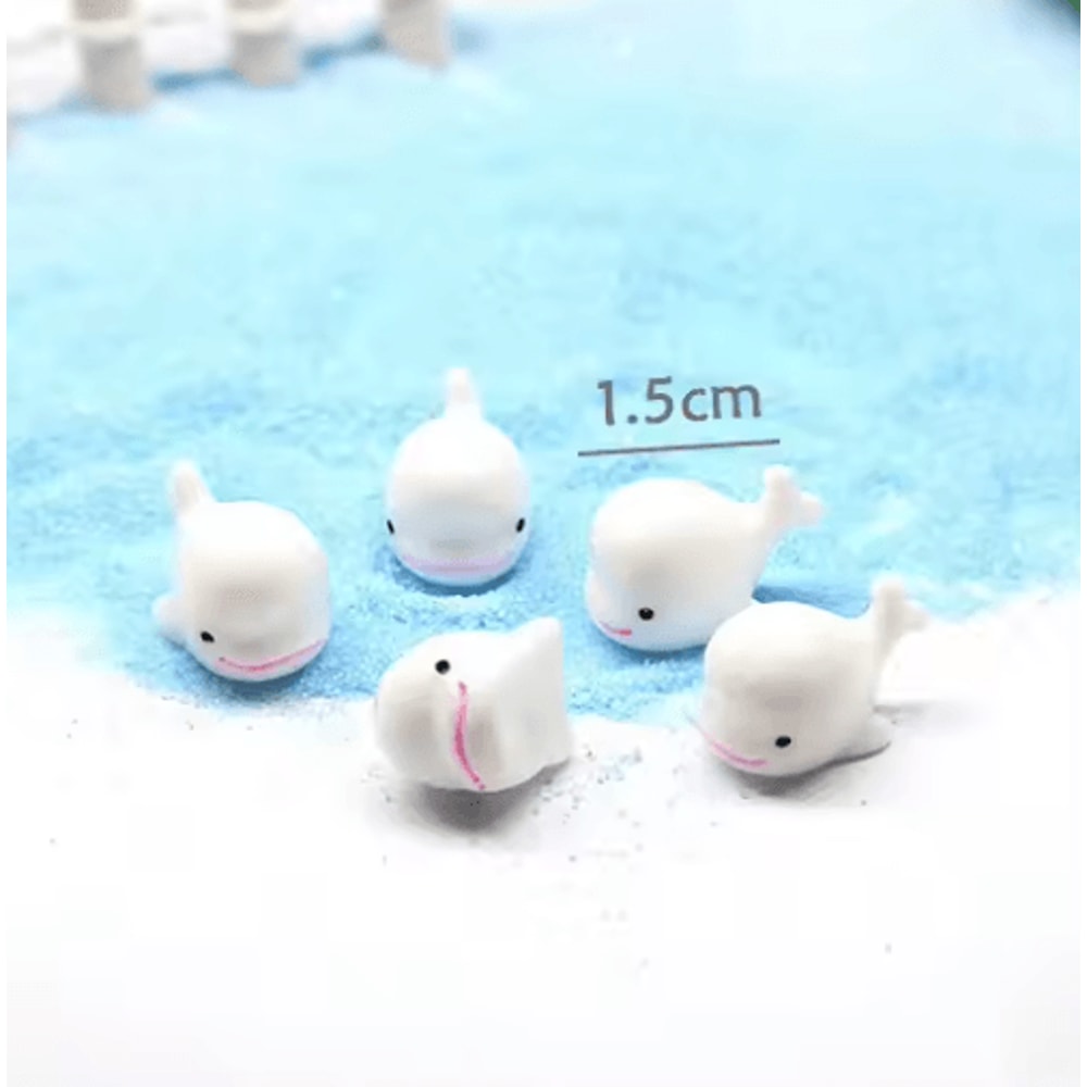 Mini Animal Figurines Set Fairy Garden Micro Landscape Decor 5pcs 12