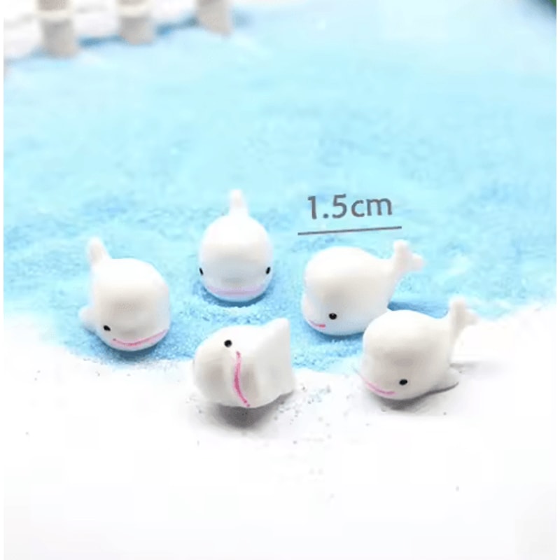 Mini Animal Figurines Set Fairy Garden Micro Landscape Decor 5pcs 12