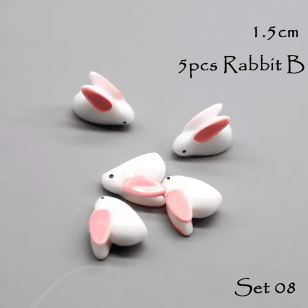 Mini Animal Figurines Set Fairy Garden Micro Landscape Decor 5pcs 21