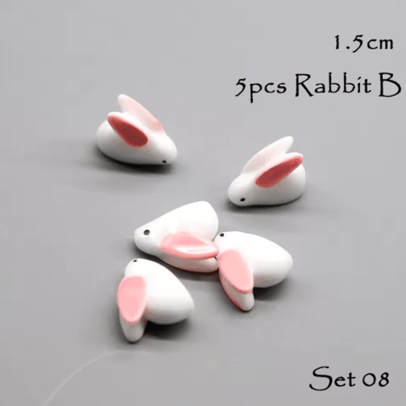 Mini Animal Figurines Set Fairy Garden Micro Landscape Decor 5pcs 21
