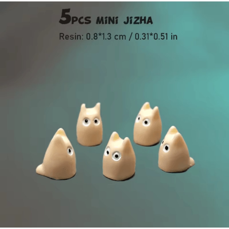 Mini Animal Figurines Set Fairy Garden Micro Landscape Decor 5pcs 24