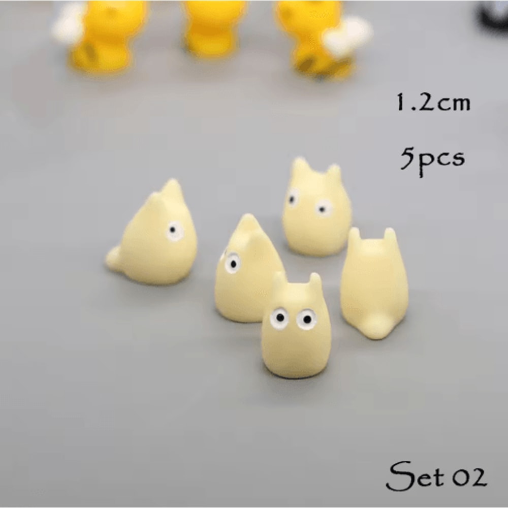 Mini Animal Figurines Set Fairy Garden Micro Landscape Decor 5pcs 26