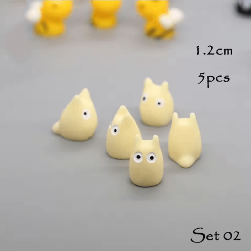 Mini Animal Figurines Set Fairy Garden Micro Landscape Decor 5pcs 26