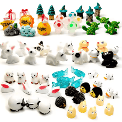 mini animal figurines set – fairy garden & micro landscape decor (5pcs)