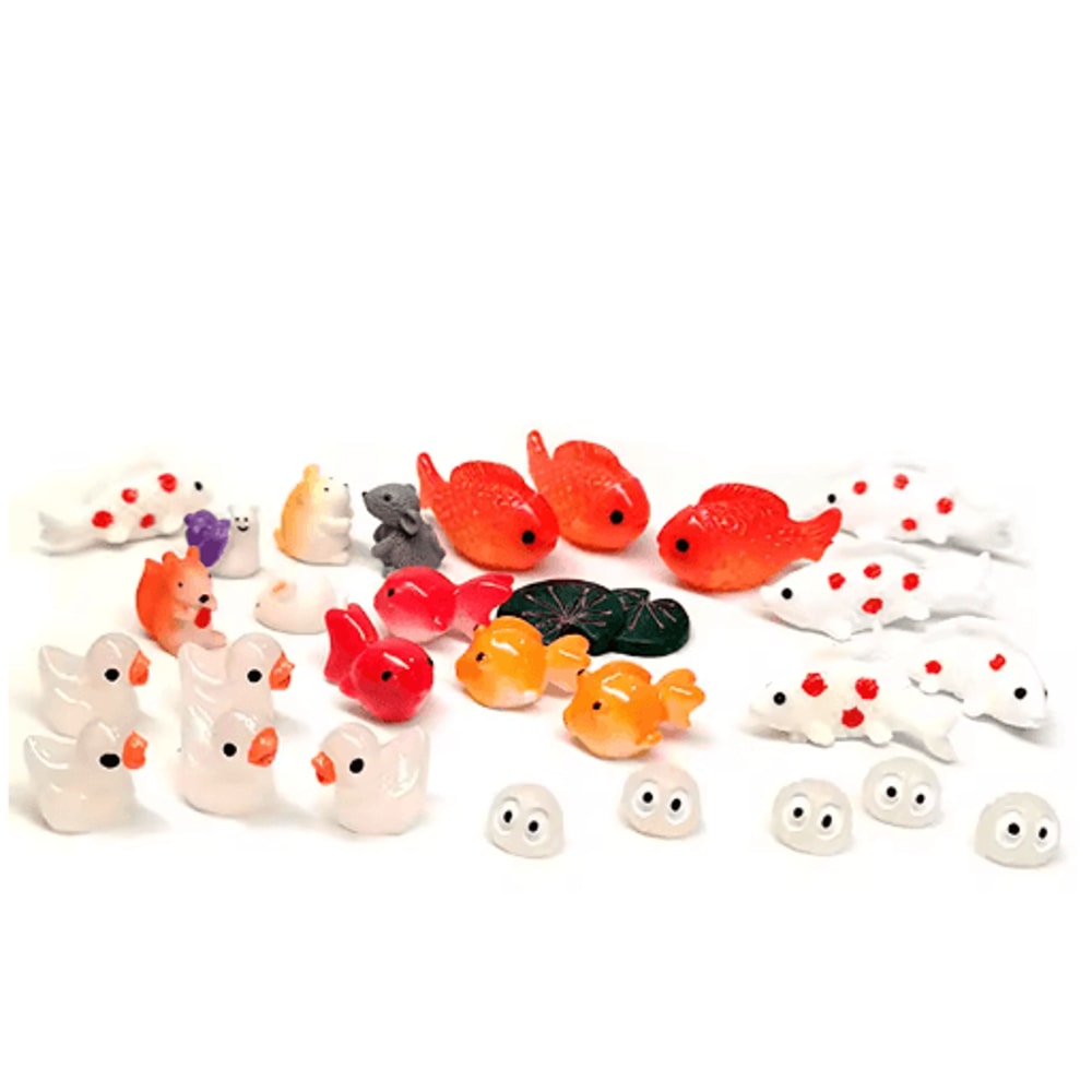Mini Animal Figurines Set Fairy Garden Micro Landscape Decor 5pcs 29