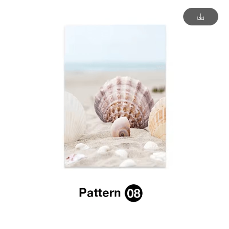 Tropical Ocean Shell Canvas Wall Art Summer Coastal Living Room Decor 1