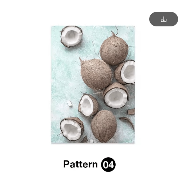 Tropical Ocean Shell Canvas Wall Art Summer Coastal Living Room Decor 4