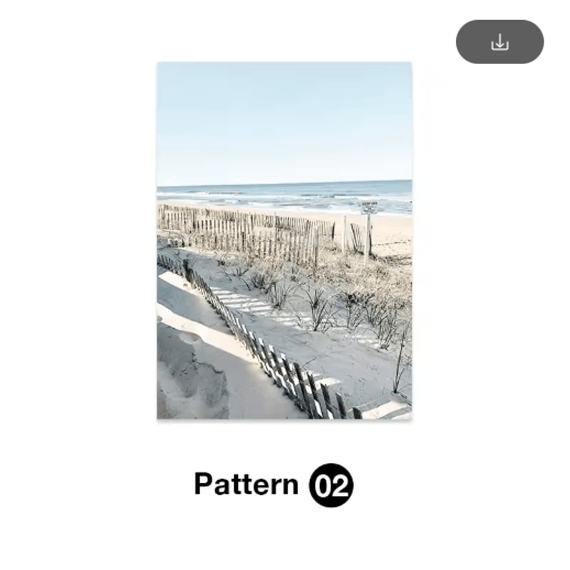 Tropical Ocean Shell Canvas Wall Art Summer Coastal Living Room Decor 6