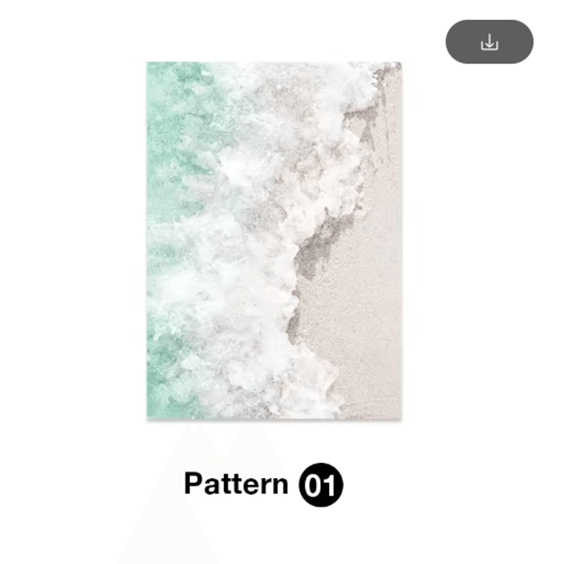 Tropical Ocean Shell Canvas Wall Art Summer Coastal Living Room Decor 7