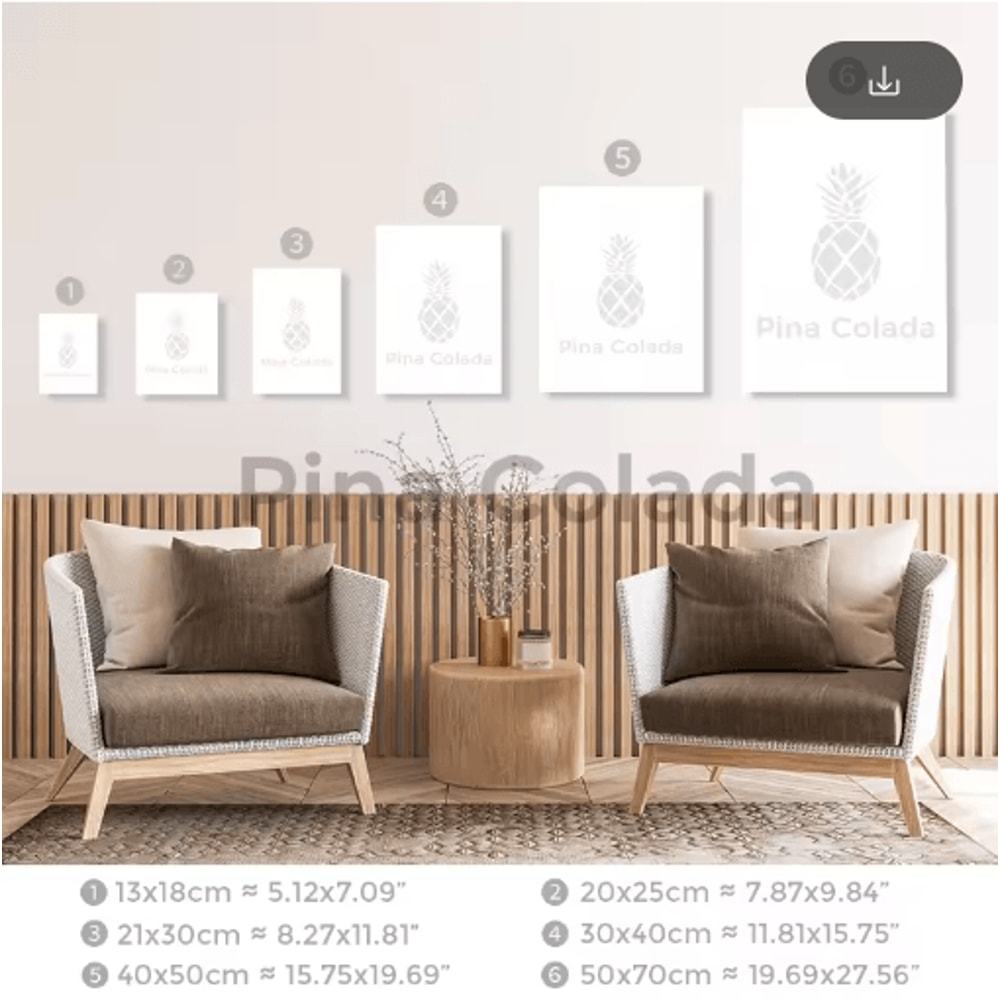 Tropical Ocean Shell Canvas Wall Art Summer Coastal Living Room Decor 9