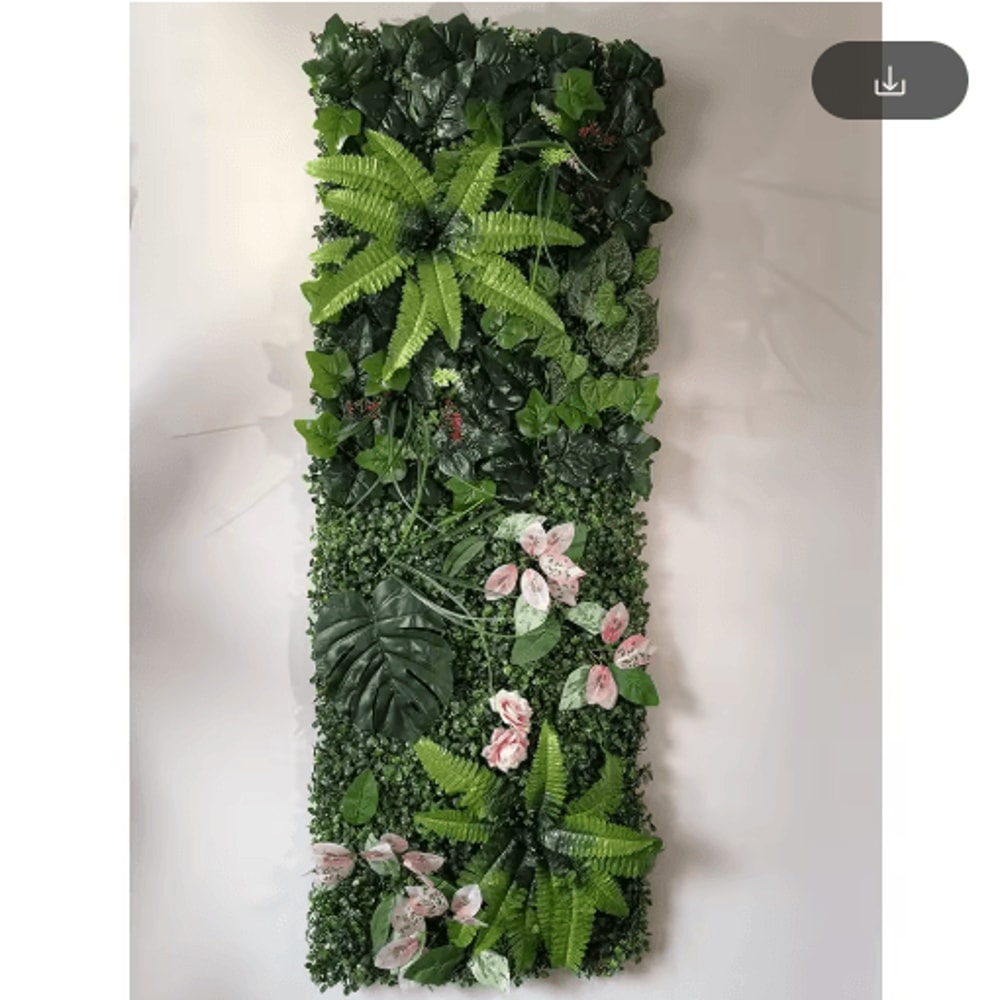 Artificial Eucalyptus Green Wall Panel Wedding Backdrop Grid Decor 40by120cm 18