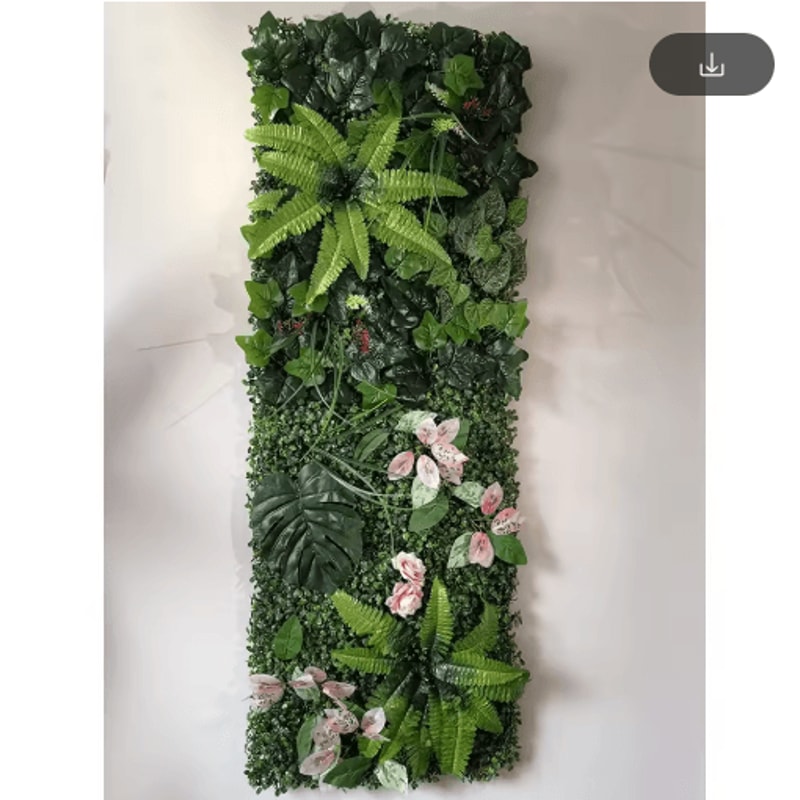 Artificial Eucalyptus Green Wall Panel Wedding Backdrop Grid Decor 40by120cm 18