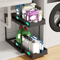 DoubleLayer PullOut Under Sink Storage Rack Multifunction Kitchen Organizer With Hooks 2
