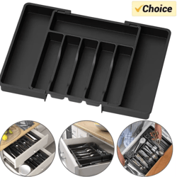 expandable kitchen drawer organizer – adjustable cutlery storage tray