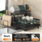 Adjustable Stainless Steel Over Sink Dish Drying Rack With Drainboard 6