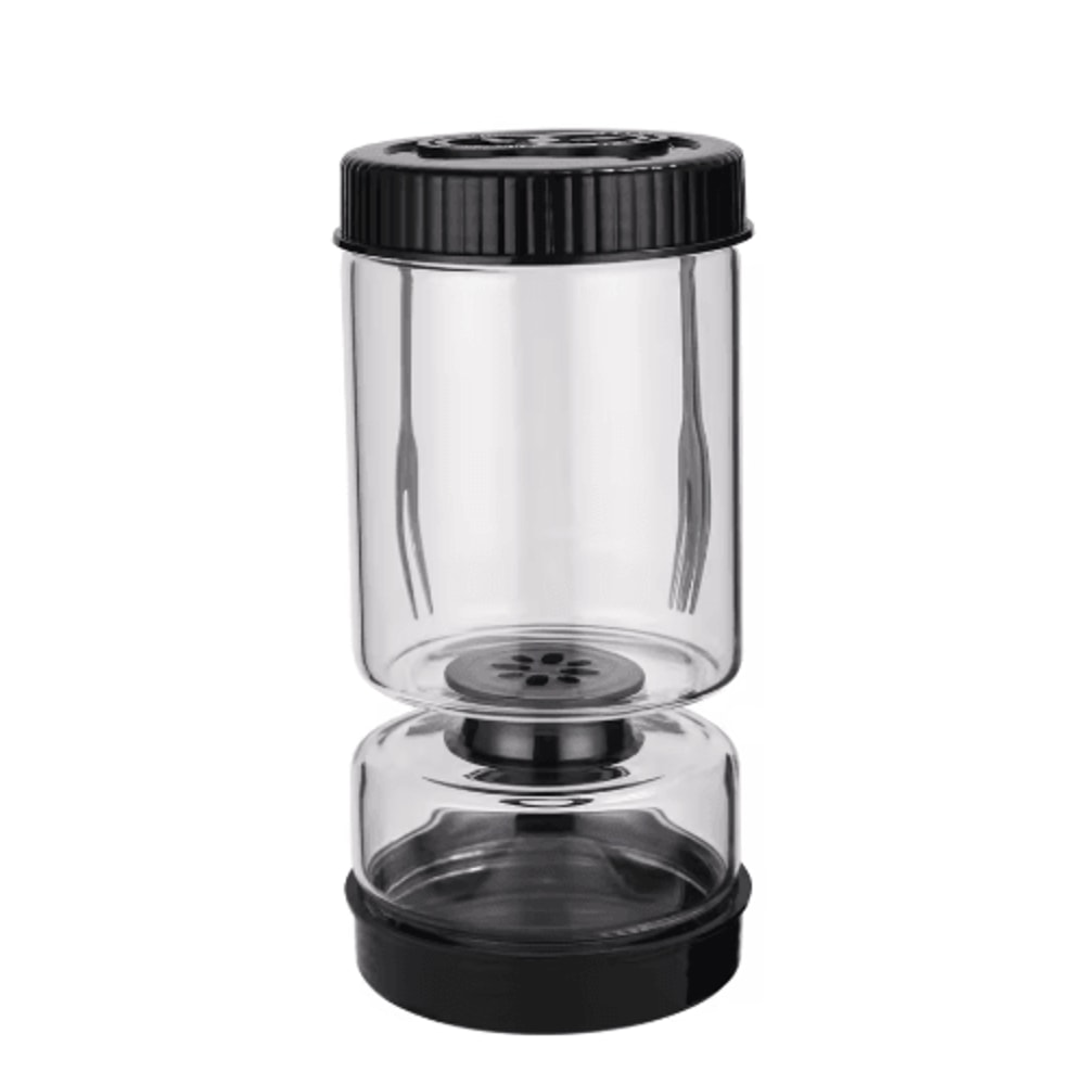 Flip Hourglass Pickle Strainer Jar Airtight Olive Food Storage Container 1