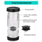 Flip Hourglass Pickle Strainer Jar Airtight Olive Food Storage Container 6