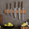 Hezhen Acacia Wood Magnetic Knife Holder 400mm Wall Mounted Knife Rack 3