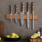 Hezhen Acacia Wood Magnetic Knife Holder 400mm Wall Mounted Knife Rack 3