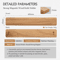 Hezhen Acacia Wood Magnetic Knife Holder 400mm Wall Mounted Knife Rack 5