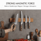 Hezhen Acacia Wood Magnetic Knife Holder 400mm Wall Mounted Knife Rack 6