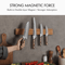 Hezhen Acacia Wood Magnetic Knife Holder 400mm Wall Mounted Knife Rack 6