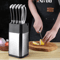 XITUO Stainless Steel Knife Holder Universal Knife Block With Builtin Sharpener 2