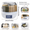 360 Rotating Grain Dispenser Airtight Rice Dry Food Storage Organizer 2