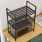 Adjustable Microwave Storage Rack MultiPurpose Kitchen Shelf With Hooks 4