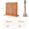 Acacia Wood Magnetic Knife Block Strong Magnet Kitchen Knife Stand 1