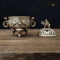 Elephant Metal Incense Burner TripleLeg Aromatherapy Meditation Decor 4