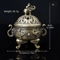 Elephant Metal Incense Burner TripleLeg Aromatherapy Meditation Decor 5