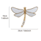 Golden Dragonfly Wall Decor MirrorFinish Resin Hanging Ornament 2