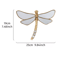 Golden Dragonfly Wall Decor MirrorFinish Resin Hanging Ornament 2