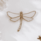 Golden Dragonfly Wall Decor MirrorFinish Resin Hanging Ornament 3