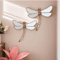 Golden Dragonfly Wall Decor MirrorFinish Resin Hanging Ornament 5