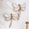 Golden Dragonfly Wall Decor MirrorFinish Resin Hanging Ornament 0