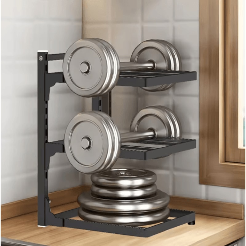 Adjustable MultiTier Kitchen Shelf SpaceSaving Pot Rack Organizer 7
